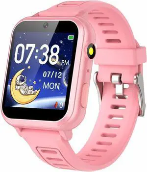 Smart Watch for Kids , Kids Game Smart Watch Girls with HD Touch Screen 24 Games Music Player Camera Alarm Clock Pedometer Torch Calculator 12/24 hr Kids Watches for Girls Gift for 3-12 Year Old