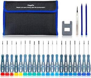 GogoFix Precision Screwdriver Tool Kit Compatible with Electronics, Computer, Laptop, Phone, Pad, Gaming Console, Camera Repair and Maintenance, 20 Pieces