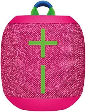 Ultimate Ears WONDERBOOM 3, Small Portable Wireless Bluetooth Speaker, Big Bass 360-Degree Sound for Outdoors, Waterproof, Dustproof IP67, Floatable, 131 ft Range - Hyper Pink