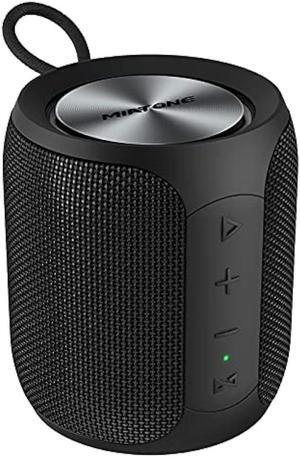 MIATONE Portable Bluetooth Speaker, Wireless IP67 Waterproof Speaker with Subwoofer, 16W Louder Volume, Longer Playtime, Bluetooth 5.0, Dual Pairing, Portable Speaker for Party Beach Camping, Black