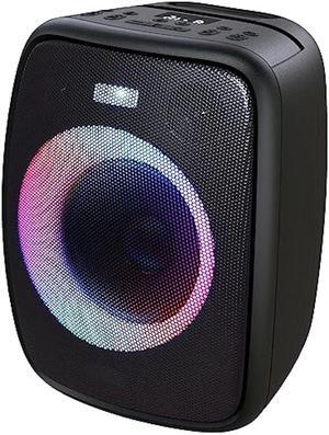 Loud Bluetooth Speaker DOSS PartyBoom with 60W Stereo Sound, 2.1 Channel System, Punchy Bass, Lights Show, Splash Proof Design, PartySync, Mic and Guitar Inputs, Outdoor Speaker for Party-Upgraded