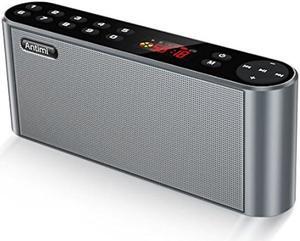 Antimi Bluetooth/FM Radio/MP3 Player Portable Wireless Speaker (Black)