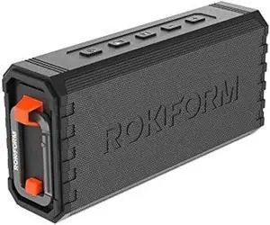 Rokform G-ROK  Wireless Golf Speaker, Portable Magnetic, IPX7 Waterproof, Shockproof & Dustproof, Loud & Clear Sound, 24 Hour Battery, Rugged Outdoor Golf Cart Speaker (Black)