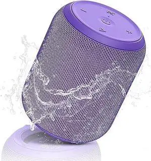 NOTABRICK Bluetooth Speakers,Portable Wireless Speaker with 15W Stereo Sound, IPX6 Waterproof Shower Speaker, Dual Pairs, Portable Speaker for Party Beach Camping
