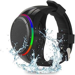 Frewico Wearable Portable Waterproof Bluetooth Speaker Watch X10 Clip Speaker MP3 Player Handsfree Cear Call Speakerphone,TWS,SD Card Slot,Selfie for Working, Running, Cycling(Black)