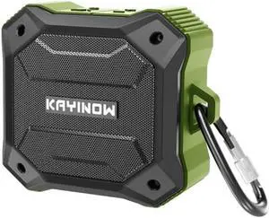 KAYINUO JIAYINNUOXIN New Upgraded 5W IPX7 Waterproof Bluetooth Speaker Portable Vibrating Wireless Speaker Loud Stereo Sound, TWS Stereo Pairing, 12 Hours, Bluetooth 5.0, Built-in Mic for Outdoors