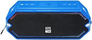 Altec Lansing HydraBlast Wireless Portable Bluetooth Speaker, IP67 Waterproof for Parties, USB C Rechargeable Outdoor Speakers with Built In Phone Charger and LED Lights, 20 Hour Playtime (Royal Blue)