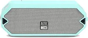 Altec Lansing HydraJolt Wireless Bluetooth Speaker, Waterproof Portable Speakers with Built In Phone Charger and Lights, Everything Proof Outdoor, Shockproof, Snowproof, 16 Hours Playtime (Mint Green)