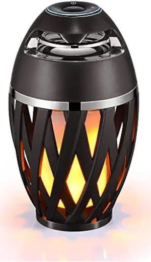 Vistatech Led Flame Speaker Bluetooth Speaker,Dancing Flames Outdoor Indoor Portable Bluetooth Speaker &Torch Atmosphere Light USB