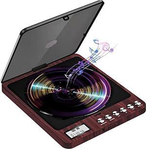 Portable CD Player with Speakers 2000mAh Rechargeable Walkman CD Player Portable with Double 3.5mm Headphones Jack,Small Anti-Shock Personal CD Player for Car Aux or Home Music Player