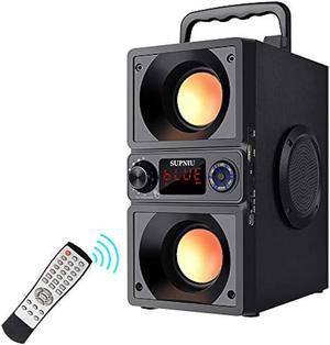 Bluetooth Speaker, Portable Bluetooth Boombox with 40W (60W Peak) Stereo Dual Woofers and Dual Tweeters Wireless Home Party Speaker, 2400 Minutes Playtime, Suitable for Party, Camping, Gym
