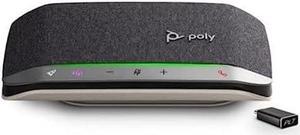 Poly - Sync 20+ Bluetooth Speakerphone (Plantronics) - Personal Portable Speakerphone - USB-C Bluetooth Adapter - Connect to Your PC/Mac/Cell Phone - Works with Teams (Certified), Zoom & More