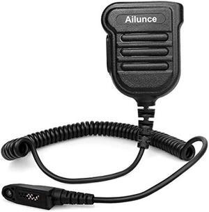 Ailunce HD1 Shoulder Speaker Microphone IP55 Anti-Splash 3.5mm Audio Jack Compatible with HD1 Retevis RT29 RT48 RB23 RT47 RB46 RT47V RT87 RT83 RT82 NR30 Baofeng UV-9R Walkie Talkie (1 Pack)