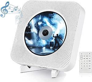 CD Player with Speakers, Bluetooth CD Players for Home with USB/AUX Input&Output/Headphone Jack, Wall/Desktop CD Player Portable for Kids, Elders, Kpop with FM Radio/Remote Control/Pulling-Switch