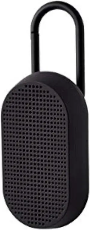 Lexon MINO T Portable Bluetooth Speaker for Outdoor use, Water Resistant IPX4 and Rechargeable - Black