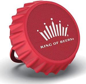 Budweiser Bluetooth Bottle Cap Speaker with Color Changing Lights - Wall Mounting Speaker - Kick Stand Speaker - FM Radio -