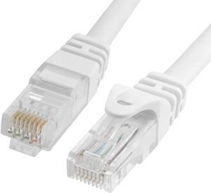 Cmple - CAT 6 500MHz UTP ETHERNET LAN Network Cable -w 100 FT White