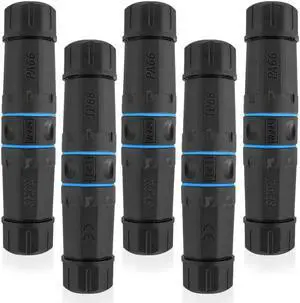 iwillink Waterproof RJ45 Coupler, Shielded Female to Female Waterproof Ethernet Coupler, IP68 Ethernet Outdoor LAN Cable Connector for Cat5e/Cat6/Cat7 Ethernet Cable, (5 Pack)