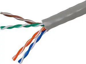 Monoprice Cat5e Ethernet Bulk Cable - 1000 Feet - Gray | Network Internet Cord - Solid, 350Mhz, UTP, CMR, Riser Rated, Pure Bare Copper Wire, 24AWG