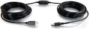 C2G Legrand USB Long Extension Cable, USB A to B Cable, Black Plug and Play Cable, 25 Foot USB Extension Cable, 1 Count, C2G 38989