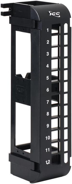 ICC Blank Wall Mount Patch Panel with 12 Ports and Zero-U for HD Style