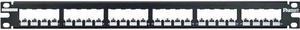 Panduit CP24BLY 24-Port Flat Patch Panel, Black