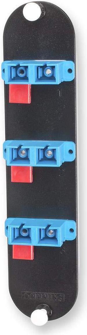 Corning LANscape CCH Patch Panel with 3 SC Duplex OS2 Singlemode Adapters (Ceramic Insert) CCH-CP06-59
