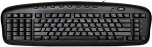 Ergonomic Left Handed Keyboard for Business/Accounting - 8 Multimedia Hotkeys - Eliminates RSI and Carpal Tunnel - Patented Natural_A Keycaps to Reduce Back and Shoulder Strain to Improve Posture