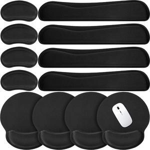 12 Pcs Keyboard Wrist Rest and Mouse Pad Set Ergonomic Arm Rest Wrist Support Combo Gel Memory Foam Key Board Pad for Computer, Laptop, Gaming and Office Typing Wrist Pain Relief
