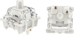 GATERON G White Pro 3.0 Keyboard Switches, Pre-lubed 5 pins 38gf RGB LED Linear Key Switches for MX Mechanical Keyboard (35PCS)