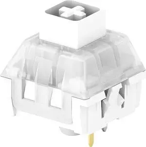 Kailh Box White Switch for Mechanical Gaming Keyboard 3-Pin Plate Mounted/RGB/SMD Waterproof MX Lever Switch (108pcs White Switch)