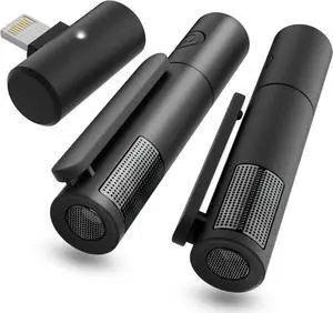 wireless lavalier microphone for iPhone iPadWireless Clip on microphonesWireless Lapel Mic for Video Recording,tiktok