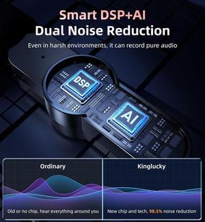 2 Pcs Lavalier Mini Microphone for iPhone iPad Android Professional Noise Cancelling [360° Pick Up] Wireless Lavalier Microphone for Video Recording, Interview, YouTube, Live Streaming