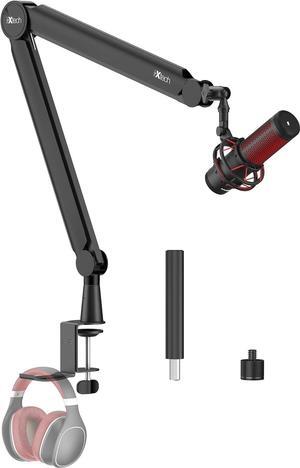 IXTECH Mic Arm Boom Arm 360° Rotatable Microphone Boom Arm Mic Boom Arm with Desk Mount, Fully Adjustable, for Podcast, Video, Gaming, Radio, Studio Recording, Sturdy and Universal VALIANT Pro