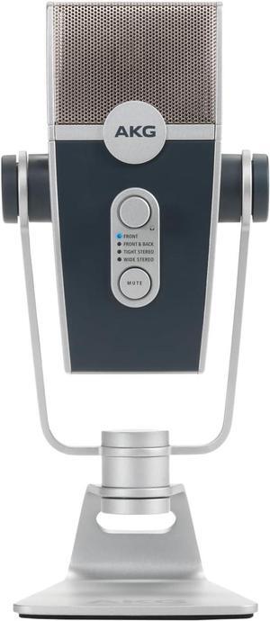AKG Pro Audio Lyra Ultra-HD, Four Capsule, Multi-Capture Mode, USB-C Condenser Microphone for Recording and Streaming