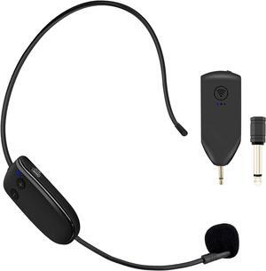 ZOWEETEK Wireless Microphone Headset,UHF Headset Mic System,165ft Range,Support Voice Amplifier,PA System,Power Amplifier etc,Suitable for Teacher,Yoga and Fitness Instructor,Training,Lecturers