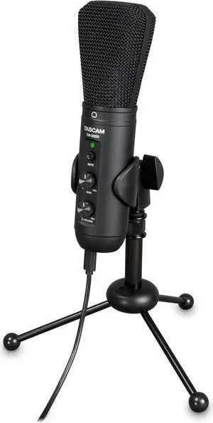 Tascam TM-250U USB Condenser Microphone for Podcasting, Conferencing, Computer Recording, and Online Audio (TM250U)