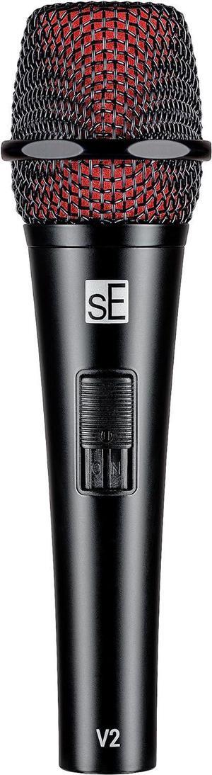 SE Electronics V2-SW Supercardioid Dynamic Handheld Microphone with On/Off Switch, Black