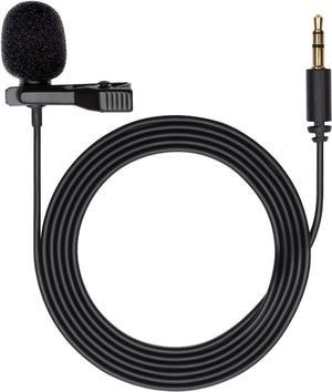 Movo DOM1 3.5mm TRS Lavalier Omnidirectional Condenser Microphone for Camera Microphone Compatible with DSLR Cameras, Recorders and More