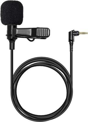 Hollyland External Clip On Lavalier Microphone with 3.5mm Audio Jack, Compatible with Lark Max Microphone System-Black, (1 Pack)