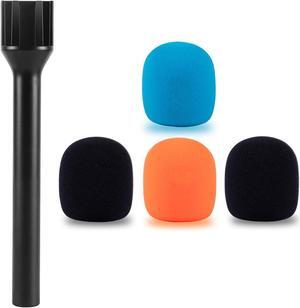 Interview GO Microphone Interview Handheld Adapter for RODE Wireless GO GO II DJI Mic Lark Max and Other Wireless Microphone with Color Foams -Built-in 1/4" Threads and Cold Shoe StarRig-C