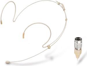 Headset Microphone Double Over Ear Earset Over Ear Headworn Mic Compatible with Audio-Technica Wireless System Bodypack Transmitter with 1.2m Cable Windscreen Hirose 4 Pin Plug