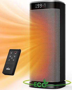 iDOO Space Heaters for Indoor Use, Portable Heater for Office, Small Bedroom & large Room, Electric Tower Heating with Remote, Ceramic Fast Heat - Calentones Eléctricos para Cuarto - christmas gifts