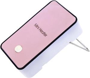 Safety Energy-Saving Heater Mini Portable Room Office Desktop Electric Fan Heater Air Warmer Pink