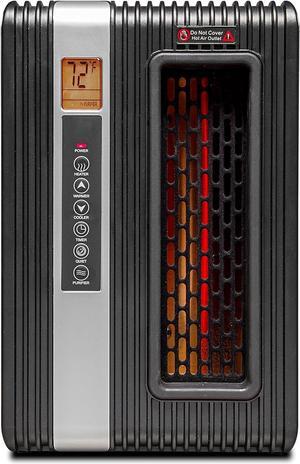 GreenTech Environmental pureHeat 2-in-1 Space Heater & Air Purifier - Air Cleaner for Home, Office Desk, Bedroom, Bathroom More - Safe Heating and Simple to Use - Includes Remote