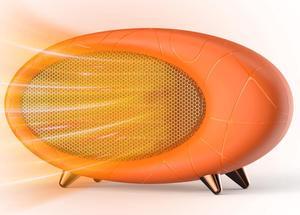 Desk Heater,600W Small Desk Heater for Indoor Use,Fast Safety Heat Personal Desktop Heater for Bedroom Table Home Indoor Use(Orange)