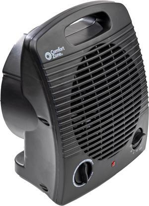 Comfort Zone Indoor Space Heater, Portable, Fan Forced, Electric, Adjustable Thermostat, Overheat Sensor, Safety Tip-Over Switch, & Stay Cool Housing, Ideal for Home, Bedroom, Office, 1,500W, CZ35EBK Comfort Zone Indoor Space Heater, Portable, Fan Forced, Electric, Adjustable Thermostat, Overheat Sensor, Safety Tip-Over Switch, & Stay Cool Housing, Ideal for Home, Bedroom, Office, 1,500W, CZ35EBK