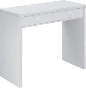 Convenience Concepts Northfield Desk with Drawer, White