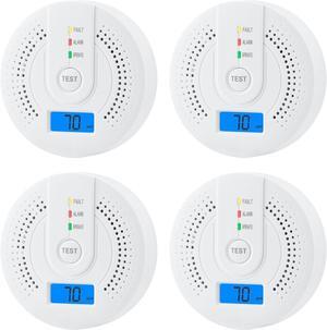 Carbon Monoxide Detectors, CO Detector Battery Operated with Sensitive Sensor, Digital Display and Sound Warning, Portable Carbon Monoxide Detector Alarm JA-995 for Travel, Hotel, Home