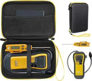 CaseSack Detector Case for UEi Test Instruments CD100A Combustible Gas Leak Detector & CO71A Carbon Monoxide Detector, Also for Techamor Y201, EG Air Y201, Pangea, Klein Tools ET120, ALOPEX